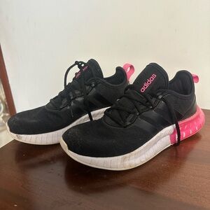 Adidas Black and Pink Sneakers